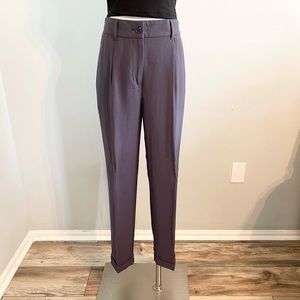 LOFT Outlet Gray Skinny Ankle Mid Rise Folded Pants ~ Medium